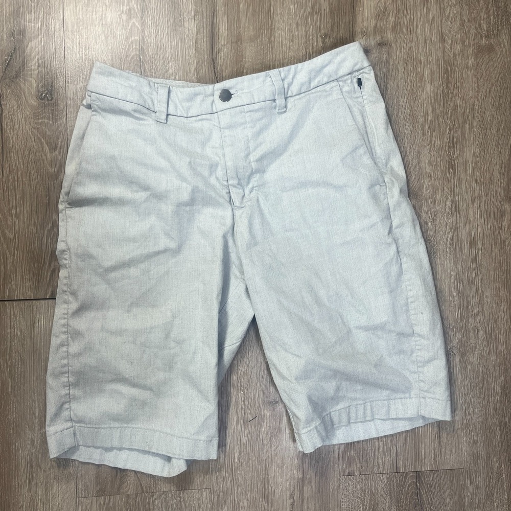 Lululemon Men's Commission Shorts Size 30 Qwick Oxford 11" Inseam Light Gray